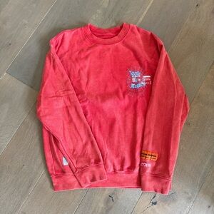 Heron Preston Vibrant Red Crewneck Sweater